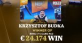 Krzysztof Budka wygrywa sygnet WSOP-C!