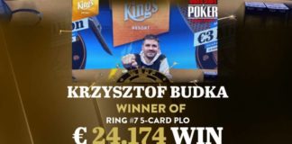 Krzysztof Budka wygrywa sygnet WSOP-C! Krzysztof Budka WSOP-C Rozvadov (Polak pozuje z sygnetem mistrzowskim po wygranej)
