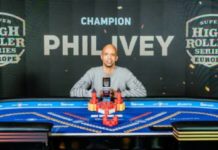 SHRS Europe: Phil Ivey wygrywa event 50.000$ PLO Super High Roller Series Phil Iveym (gracz pozuje do zdjęcia po wygranej)