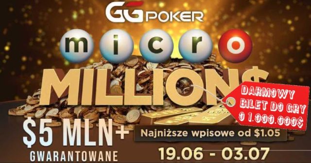 Kończy się czas na zdobycie DARMOWEGO biletu do turnieju z 1.000.000$ GTD