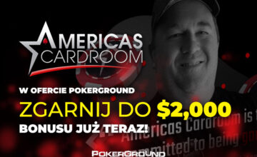 Americas Cardroom – duży ruch, masa turniejów i bonus 100% do 2 000$!